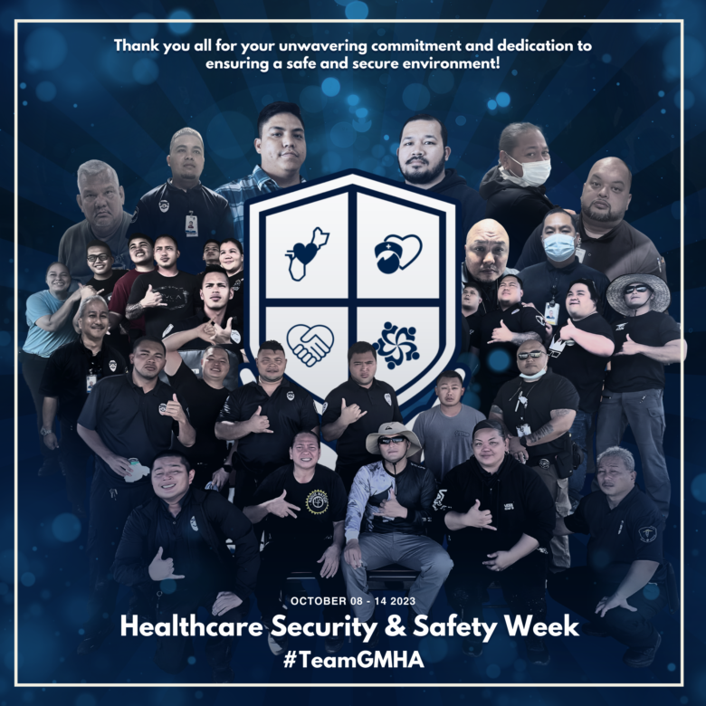 GMHA Healthcare Security & Safety Week Poster - Honoring Our Dedicated Staff.