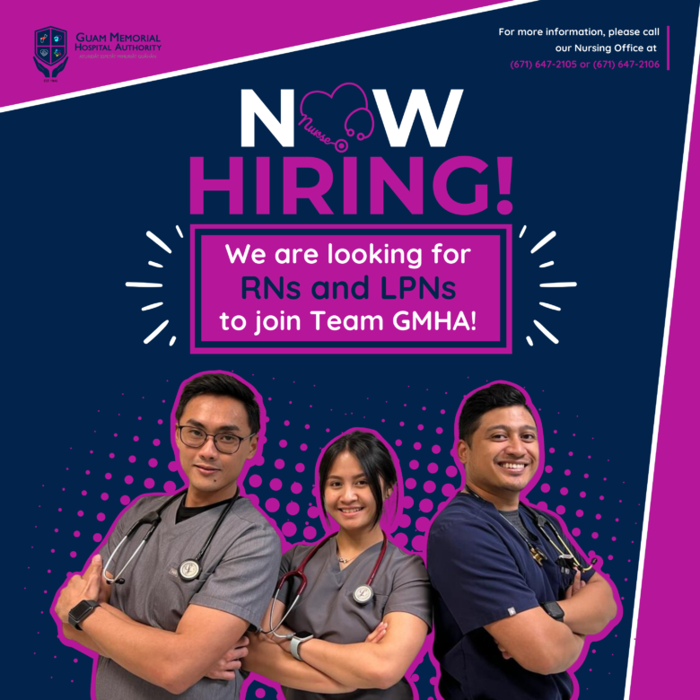 "Recruitment AD for GMHA (Guam) nursing team - Join us now!"